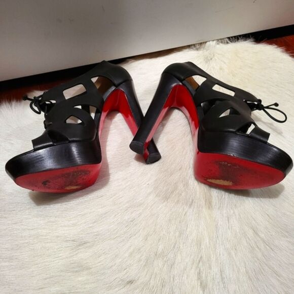 Christian Louboutin Fossil 140 Calf Stilletto Heel Sz 40.5 with Dust Bag - Picture 10 of 12